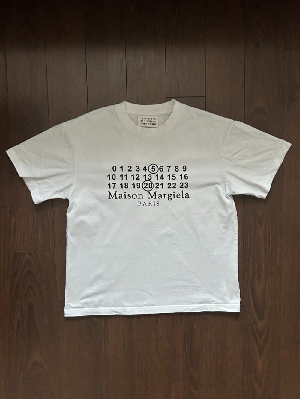 Maison Margiela 5 20 Classic T-Shirt Size S Brand New